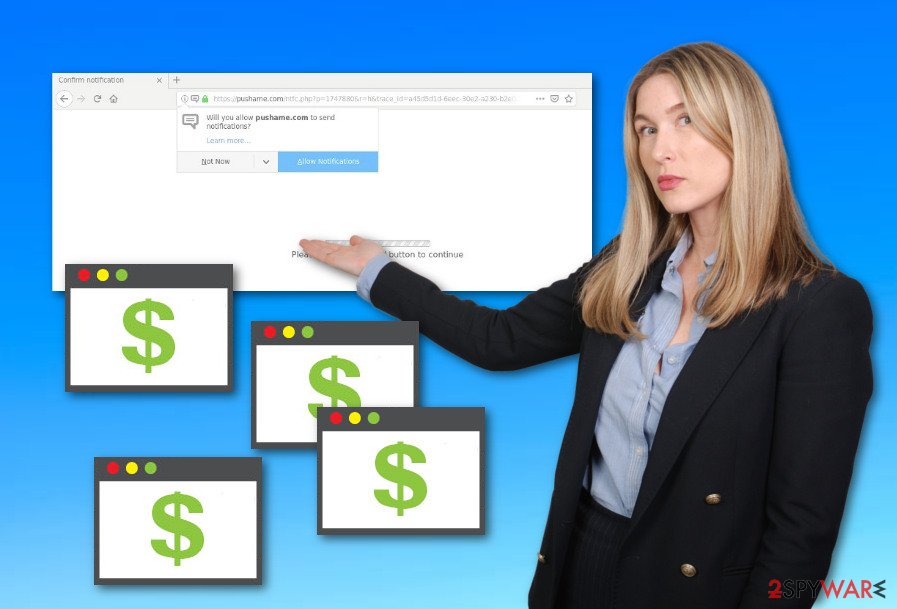 Pushame.com adware