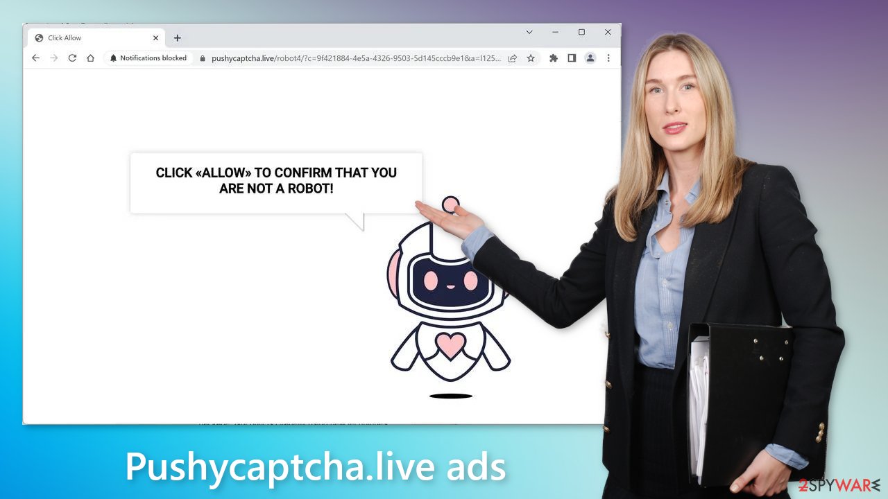 Pushycaptcha.live ads