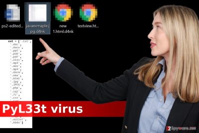 PyL33T ransomware virus