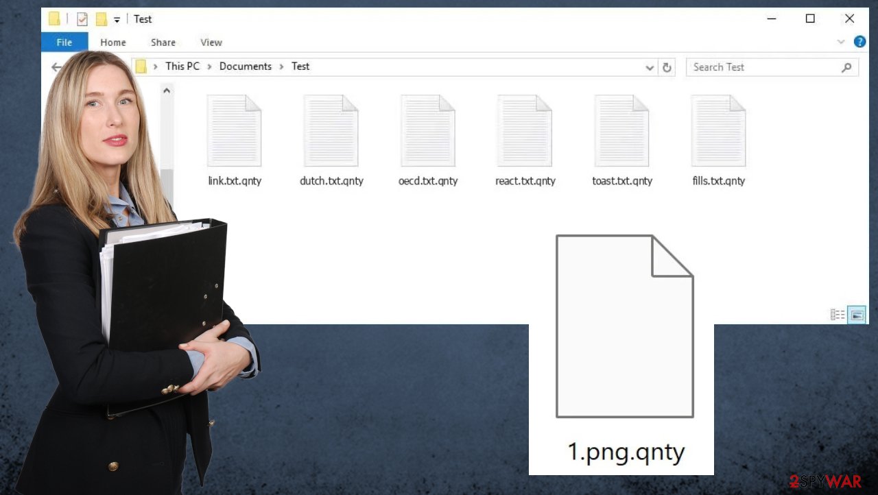 Qnty file virus