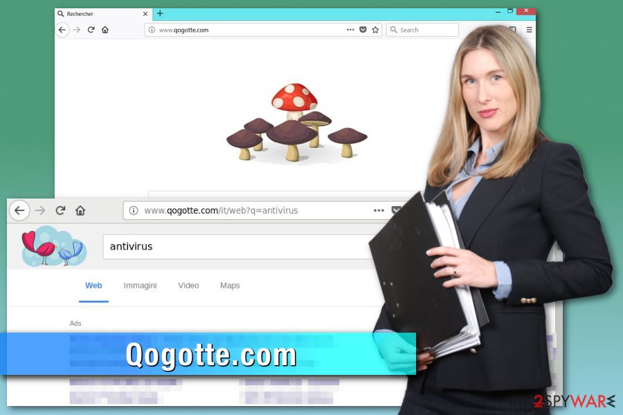 Qogotte.com browser hijacker