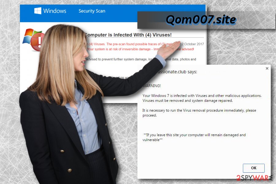 Qom007.site virus and its alerts