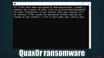 Quax0r ransomware