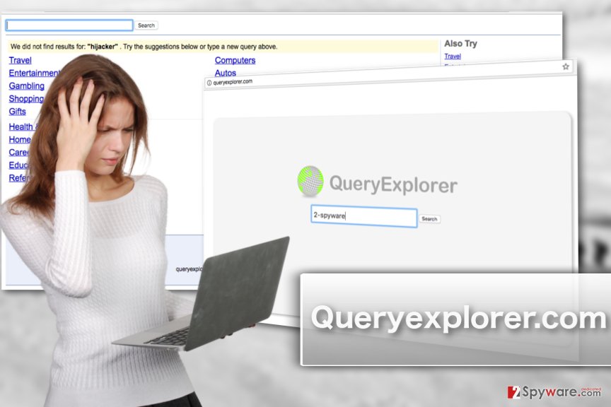 An illustration of queryexplorer.com virus