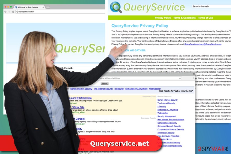 The image of Queryservice.net virus