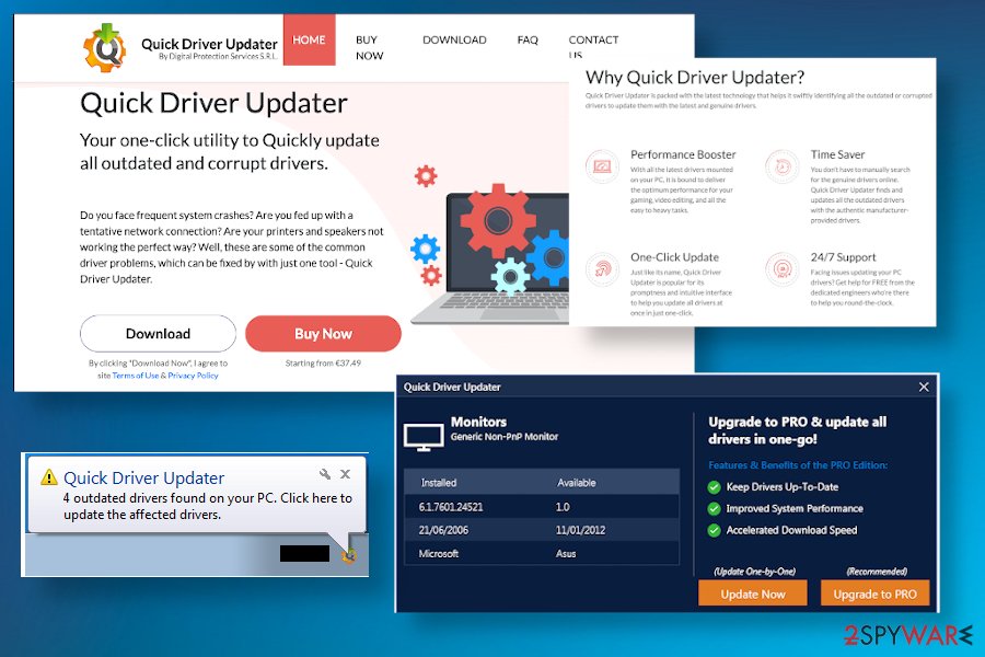 Driver update. Quick Driver Updater. PC HELPSOFT Driver Updater. Outbyte Driver Updater удаление.