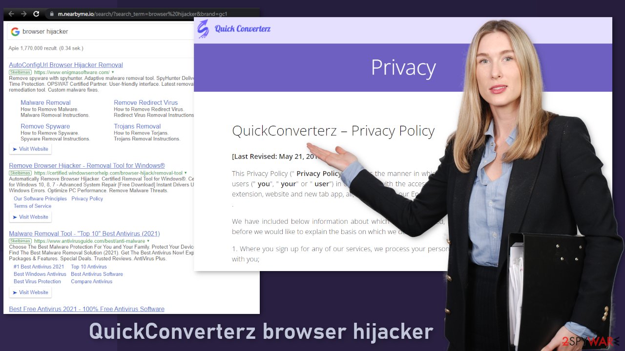 QuickConverterz browser hijacker