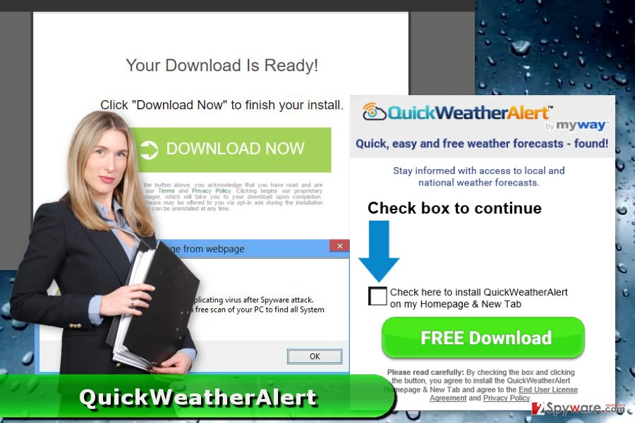 The image of QuickWeatherAlert Toolbar