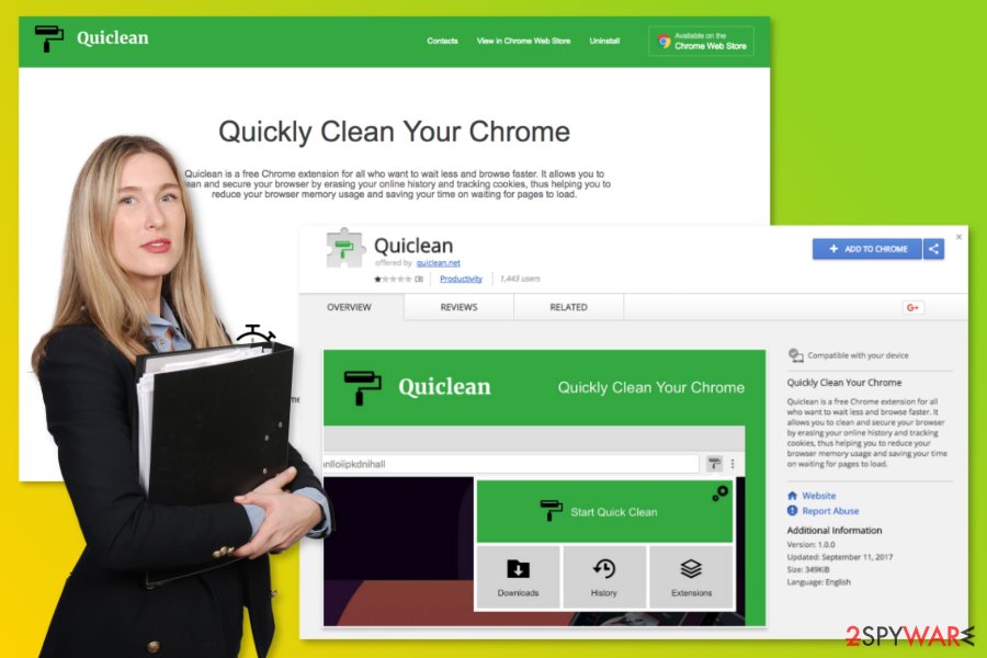 The image of Quiclean virus