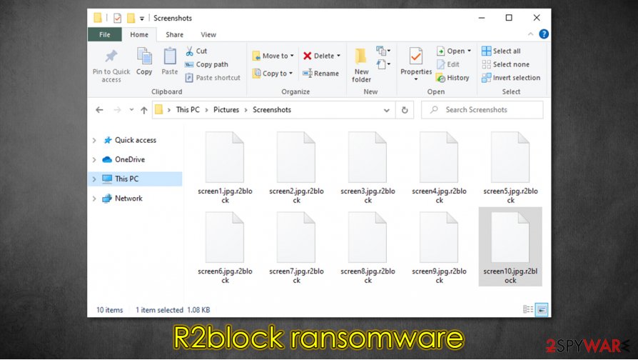 R2block virus encrypted files