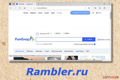 Rambler.ru browser-hijacking app
