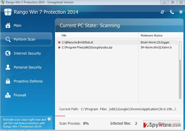 Rango Win 7 Antivirus 2014 snapshot Rango Win 7 Antivirus 2014 snapshot