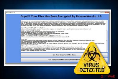 RansomWarrior ransomware