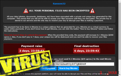 Ransom32 ransomware removal