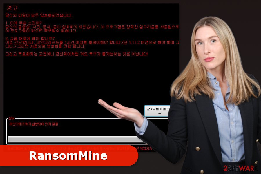 Image of RansomMine ransomware virus