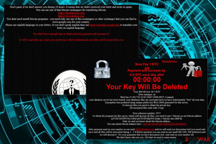 Ransomnix ransomware locks websites