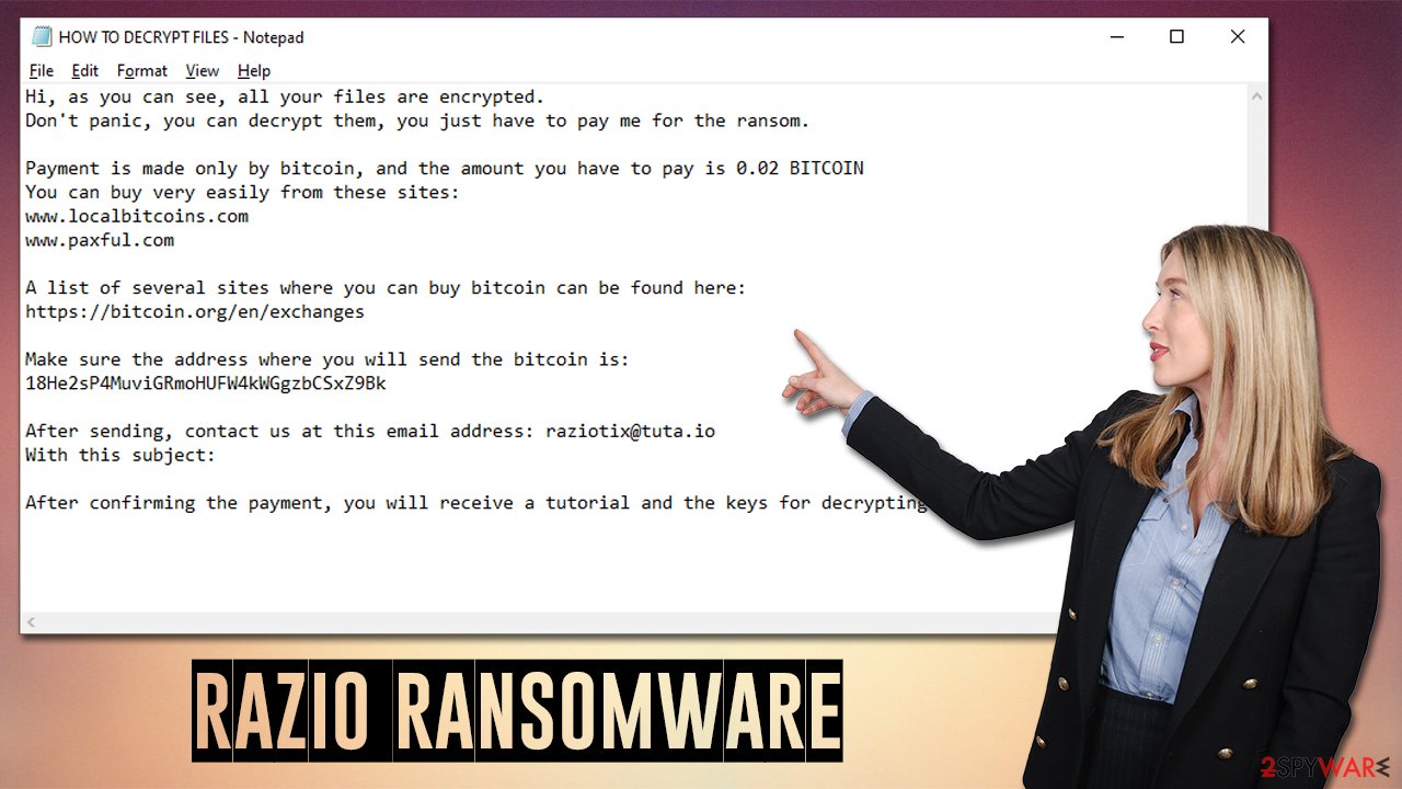 RaZiO ransomware virus