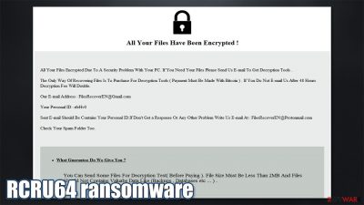 RCRU64 ransomware