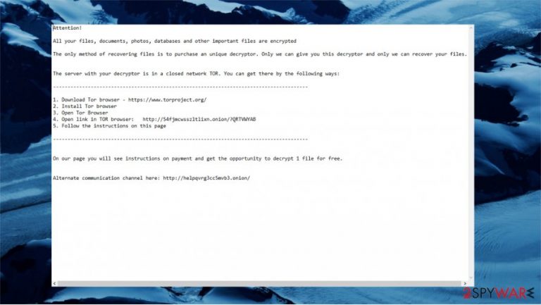 ReadMe ransomware