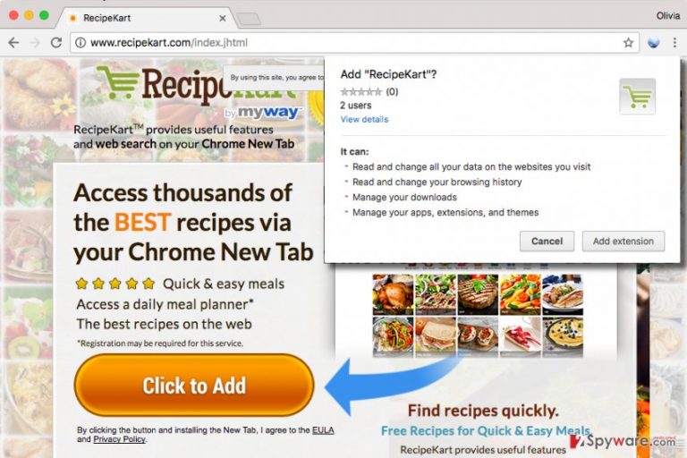 RecipeKart.com PUP