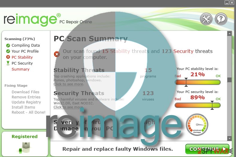 reimage repair virus windows 10