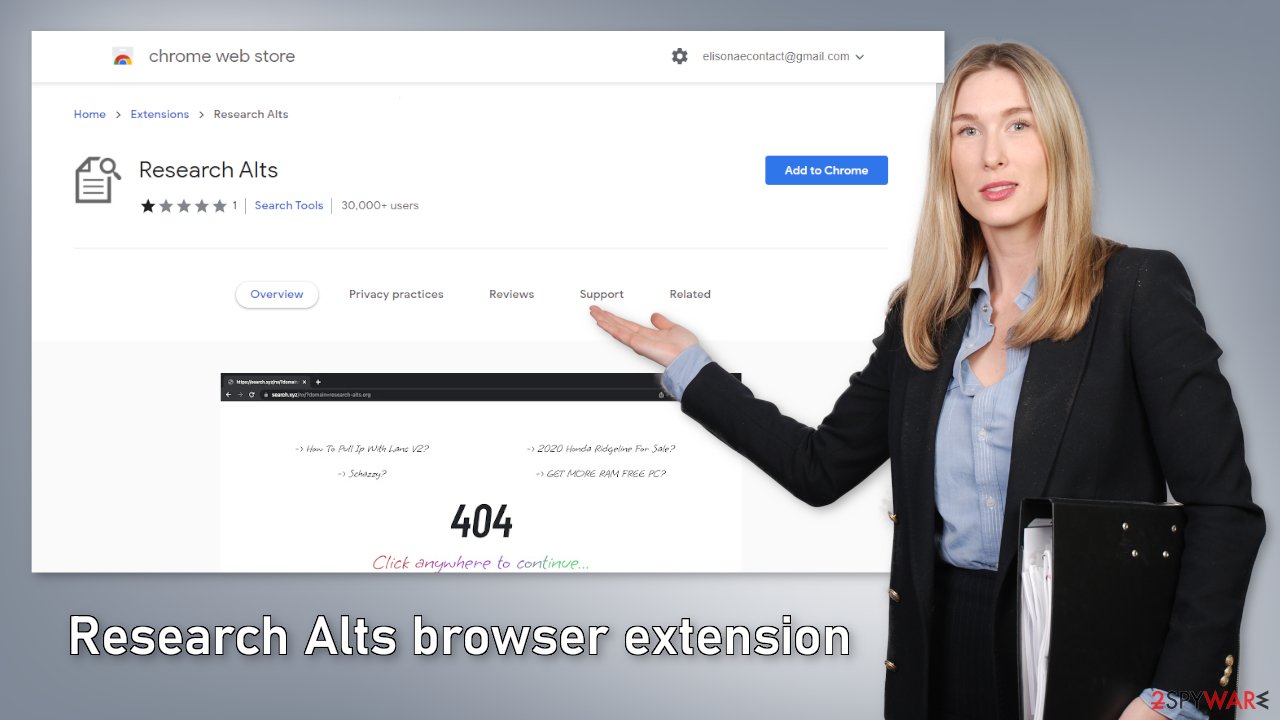 Research Alts browser extension