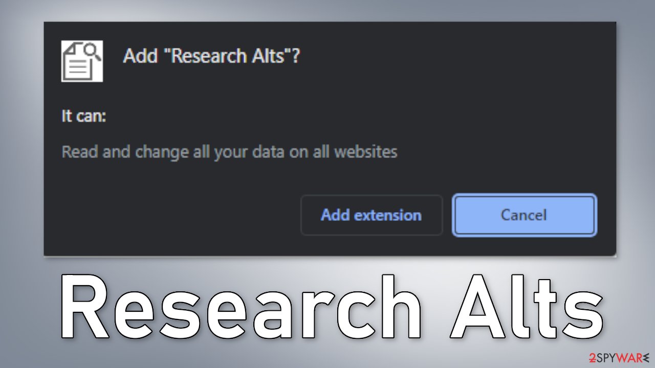 Research Alts browser extension