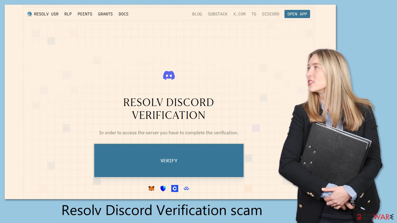 Resolv Discord Verification scam virus