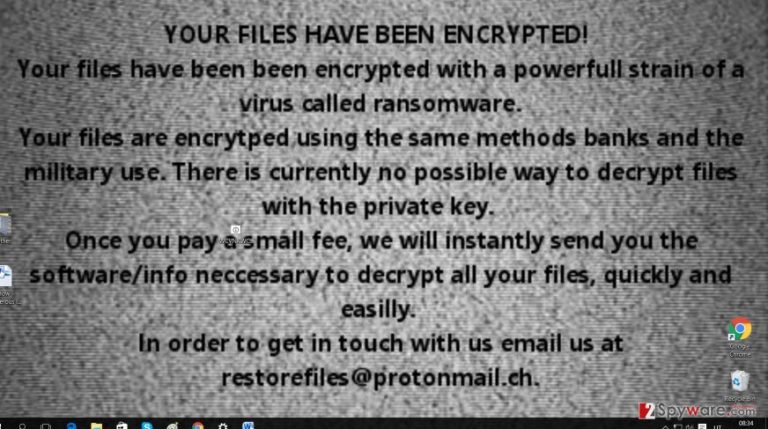 The background picture of Restore@protonmail.ch