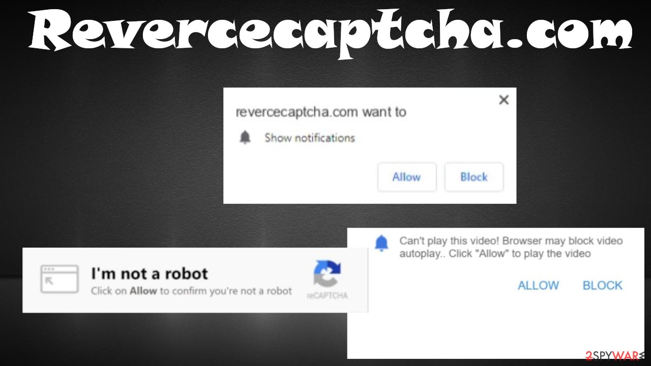Revercecaptcha.com pop-up