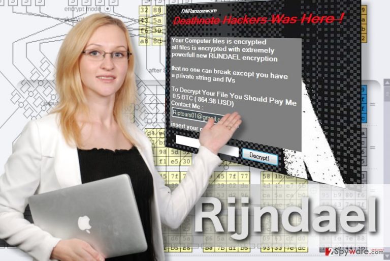 Rijndael ransomware image