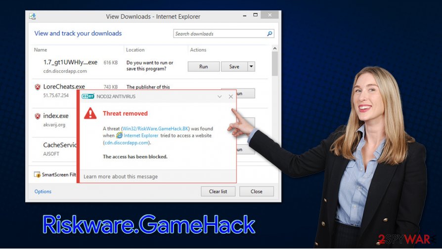 Riskware GameHack virus