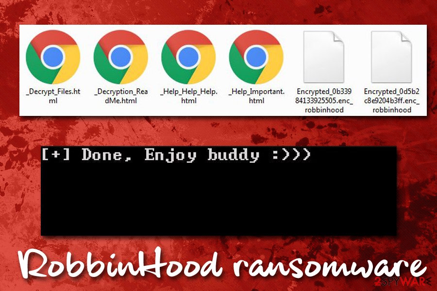 RobbinHood ransomware encrypted files