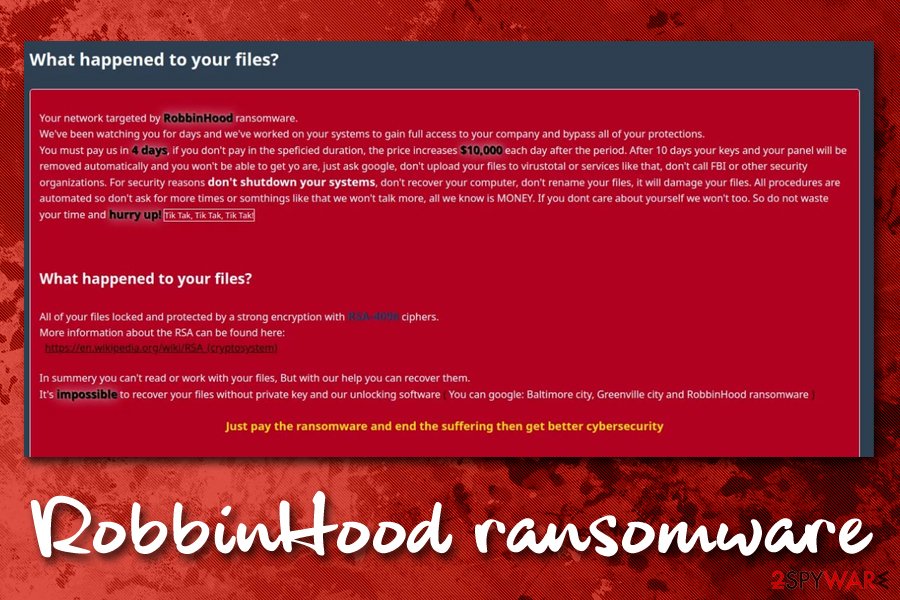 RobbinHood ransomware new variant