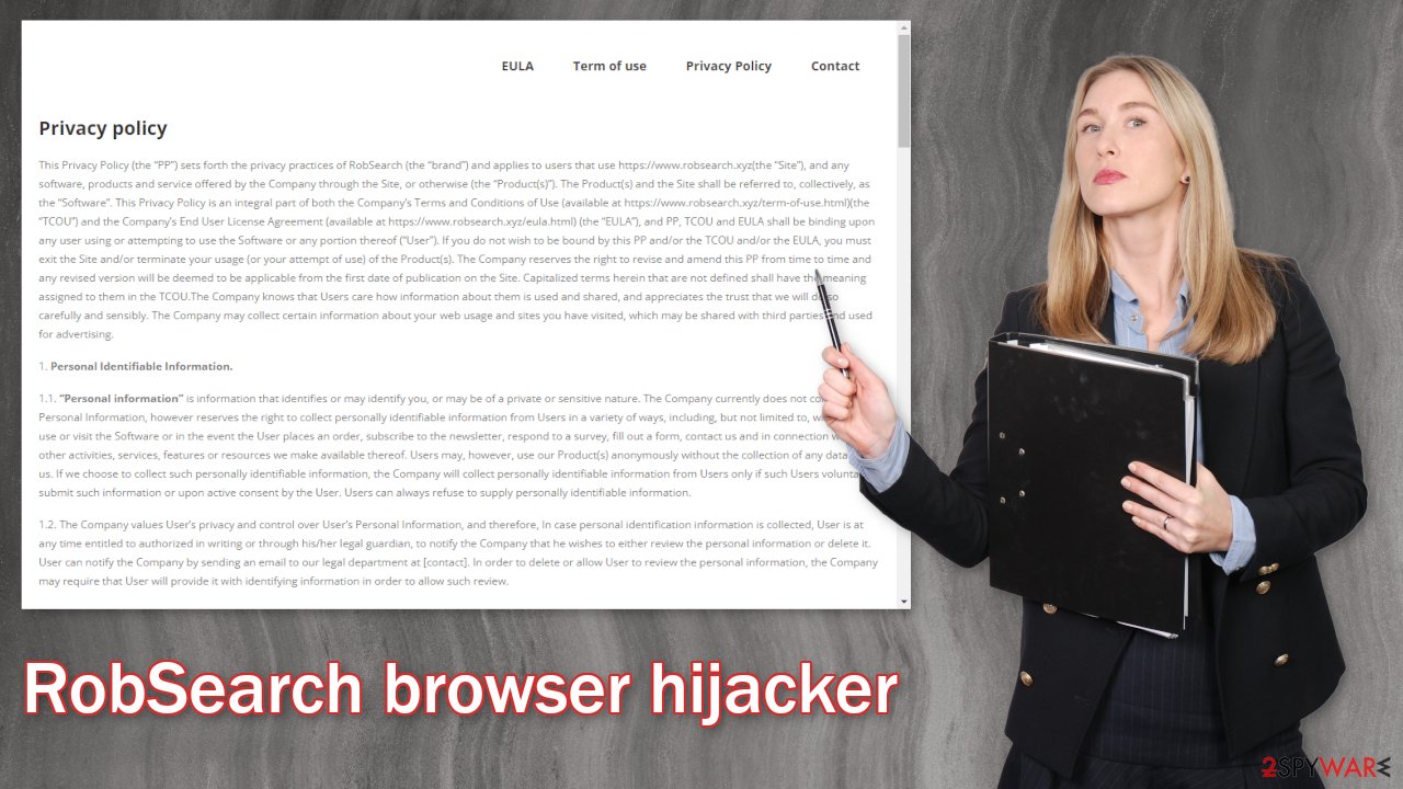 RobSearch browser hijacker
