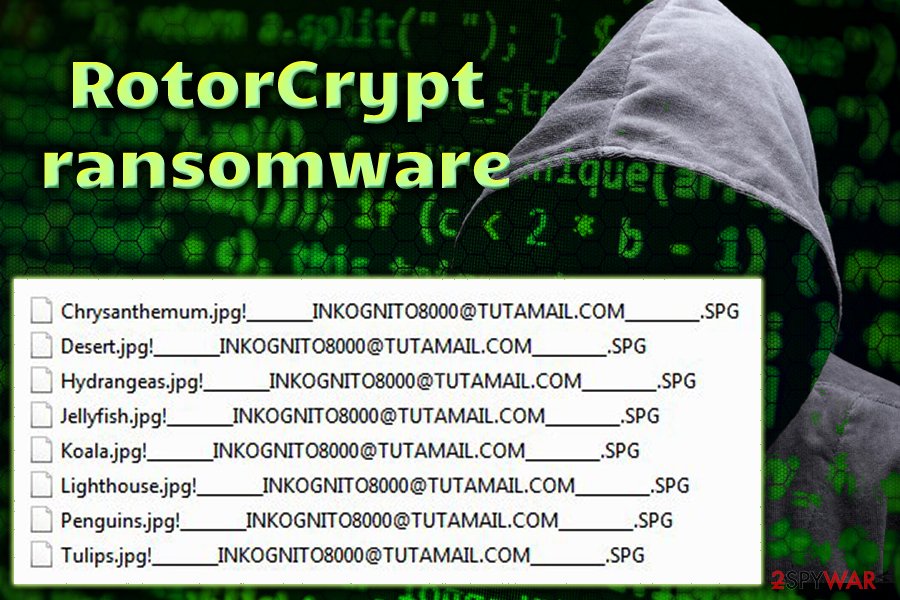 RotorCrypt file locking virus