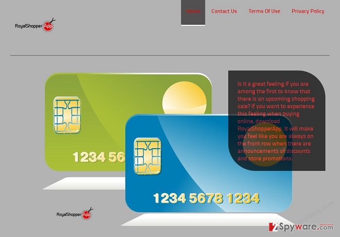 RoyalShopperApp virus snapshot RoyalShopperApp virus snapshot