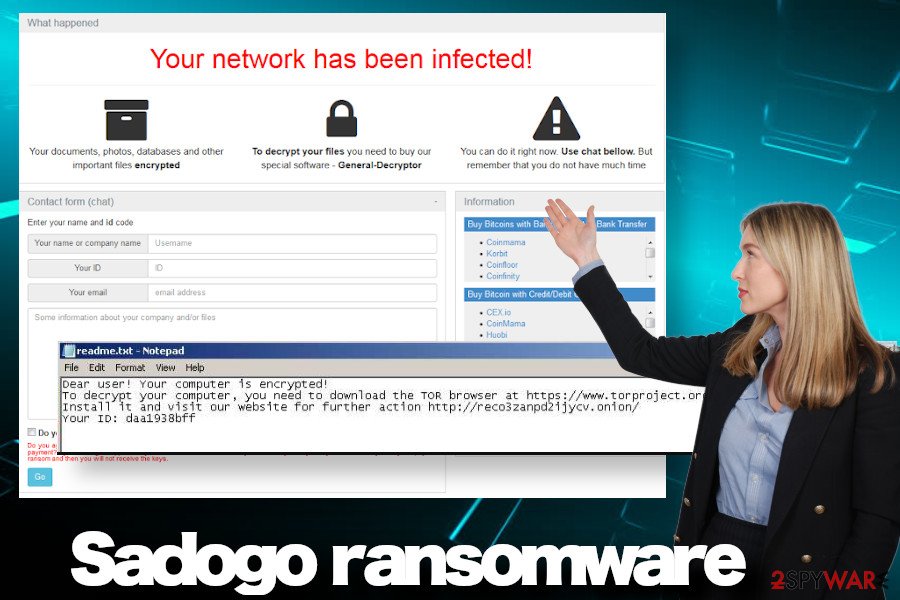 Sadogo file-encrypting virus