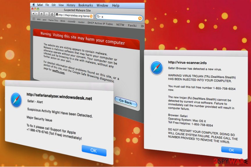 safari com virus