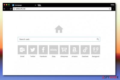 Screenshot of Safesurfs.net search engine