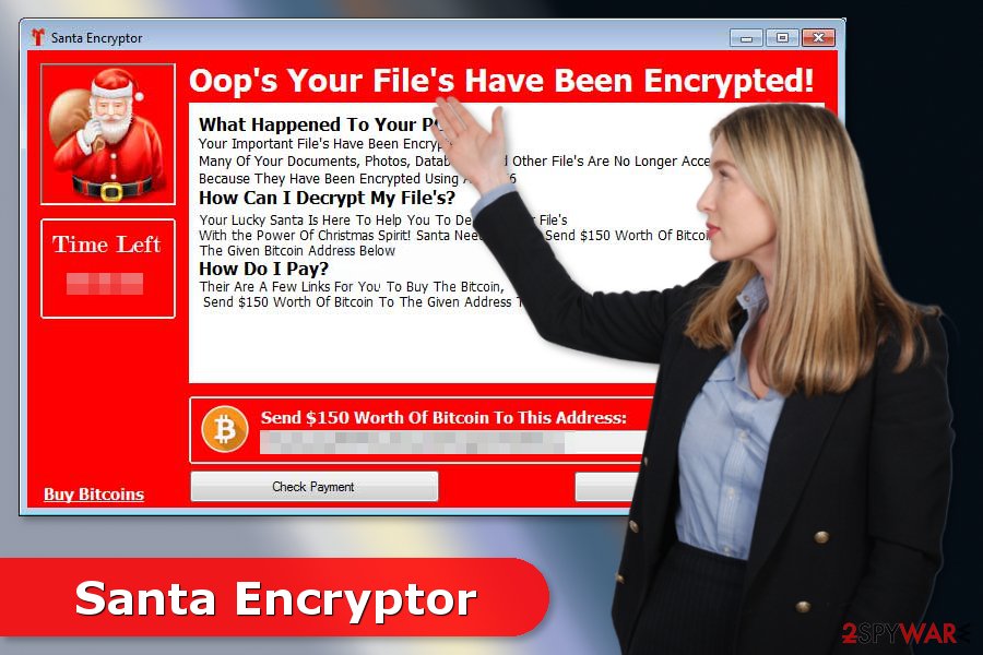 Image of Santa Encryptor ransomware virus