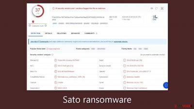 Sato ransomware