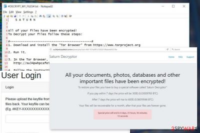 Image of Saturn ransomware