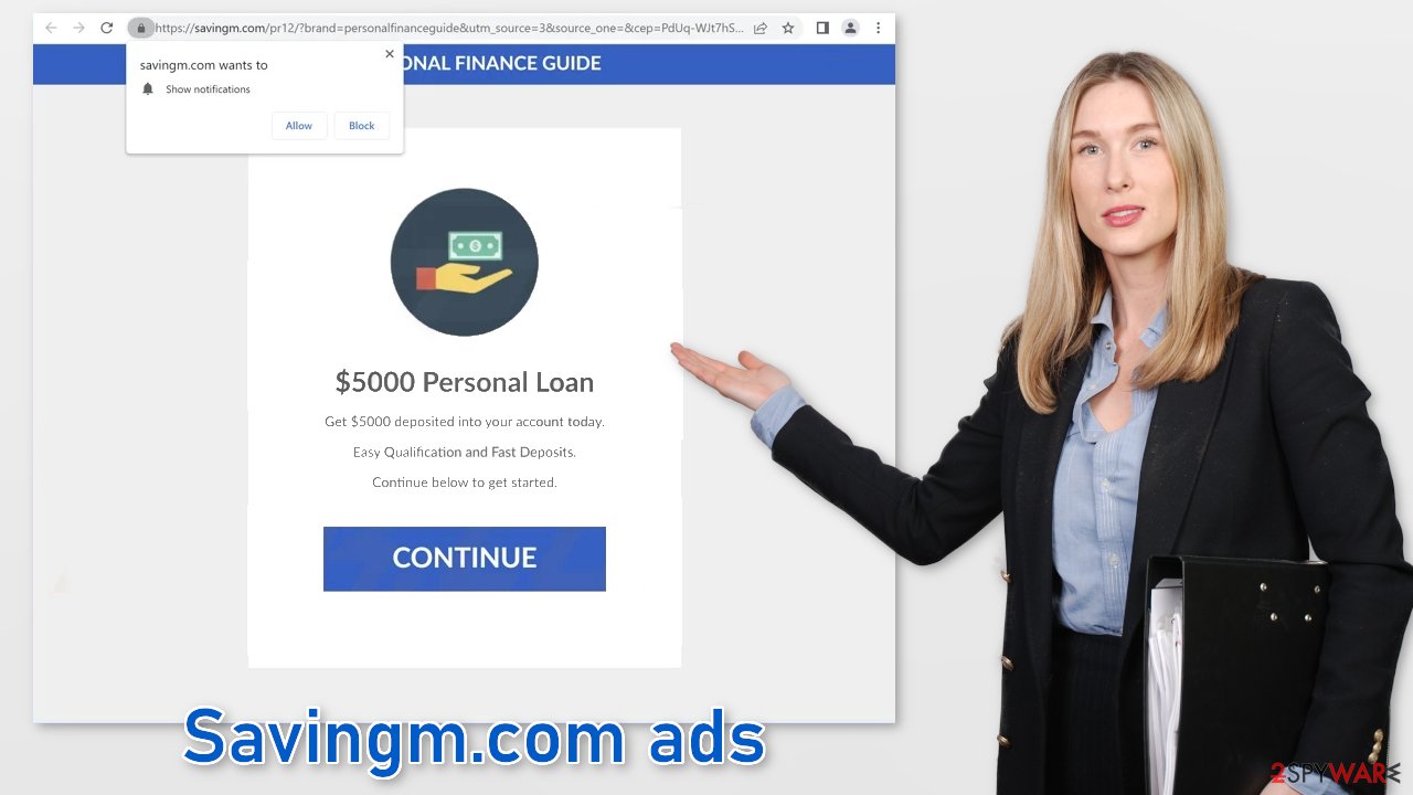 Savingm.com ads