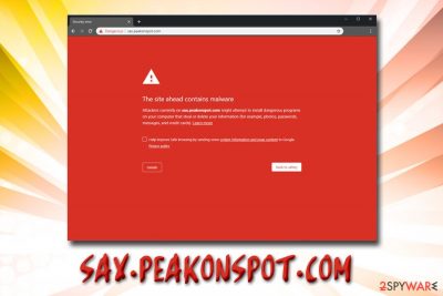 Sax.peakonspot.com adware