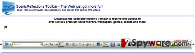 Scenic Reflections Toolbar snapshot Scenic Reflections Toolbar snapshot