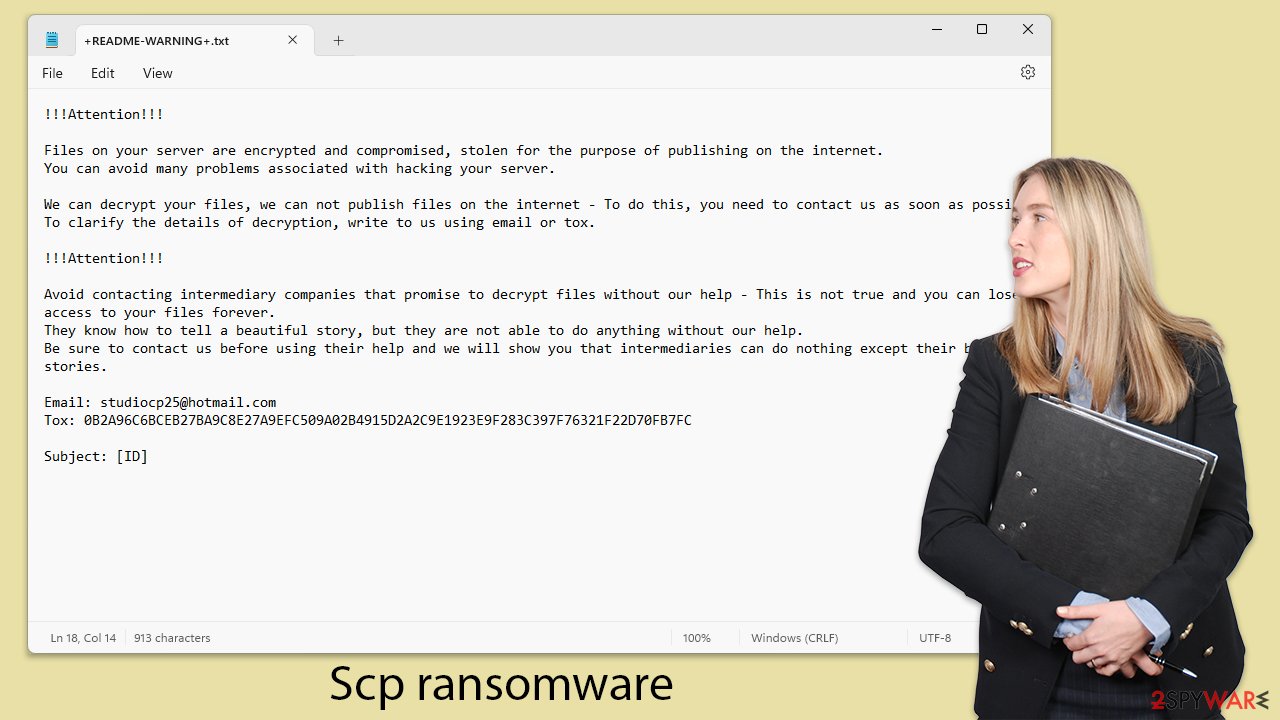 Scp ransomware virus