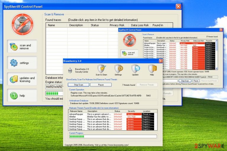 Screenshot of Brave Sentry