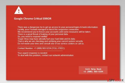 Google chrome critical error red screen