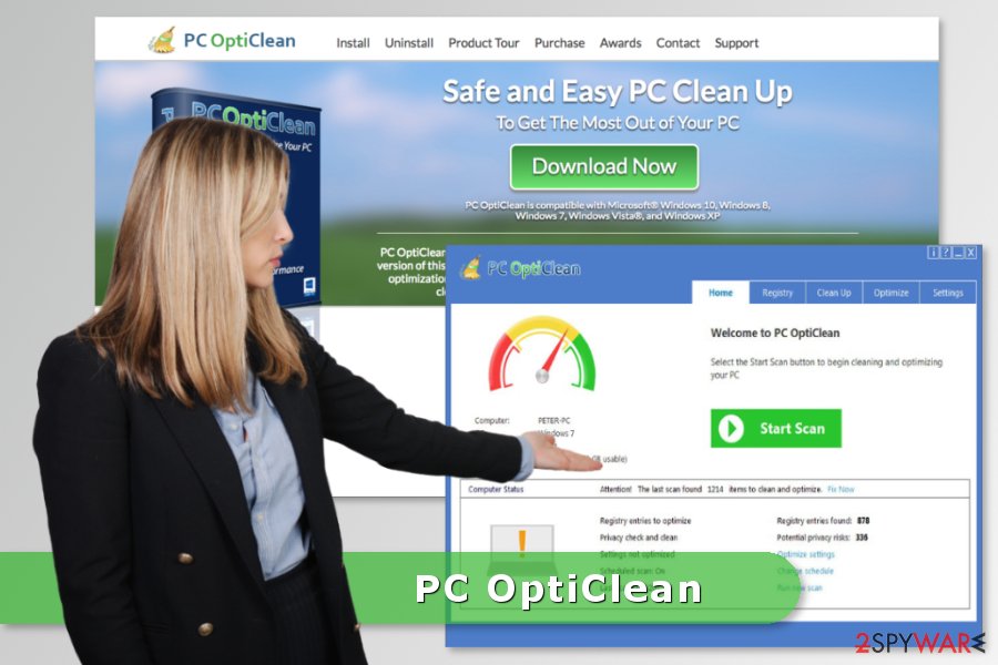 Image of PC OptiClean program